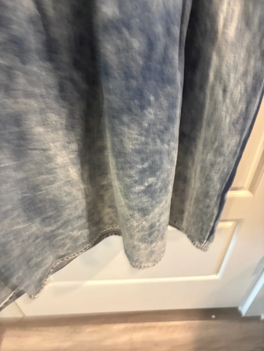 Hollywood Blvd Vintage Acid Wash Denim 100% Cotton Sleeveless Dress M - Picture 15 of 15